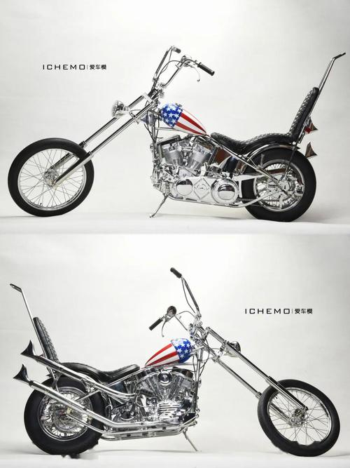 1:4 "captain america" 摩托车模型